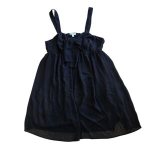 Liz Lange Maternity Black Chiffon Mini Dress XXL